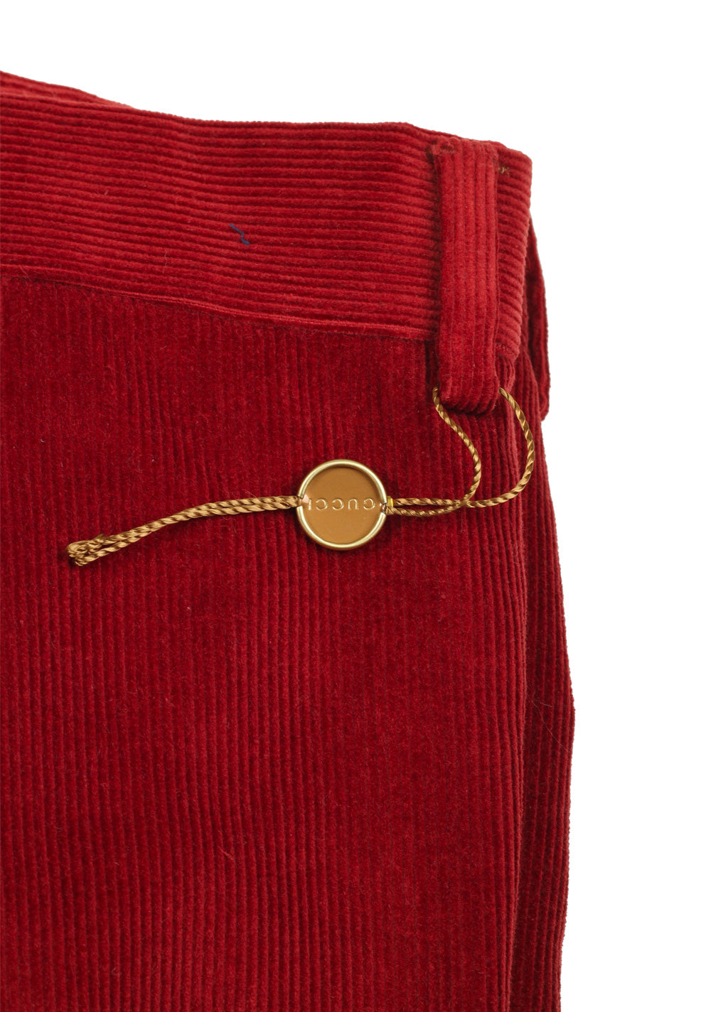 Gucci Red Corduroy Trousers Size 52 / 36 U.S