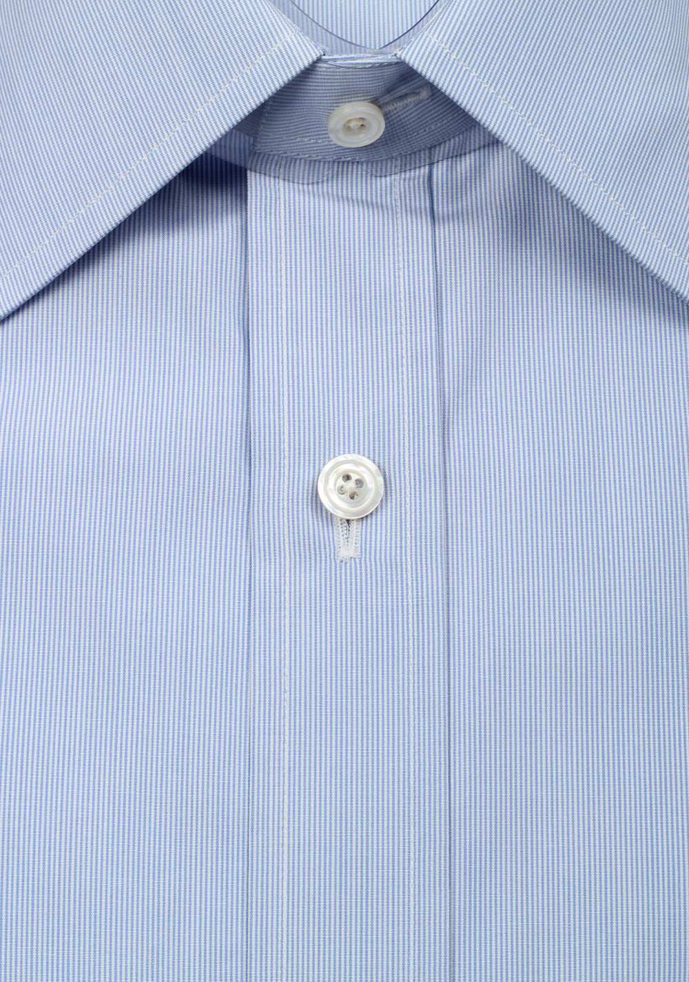 TOM FORD Striped White Blue Dress Shirt Size 40 / 15,75 U.S.