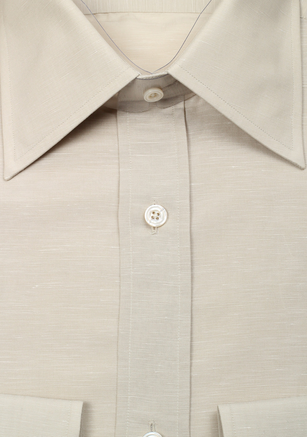 TOM FORD Solid Beige Shirt Size 40 / 15,75 U.S.