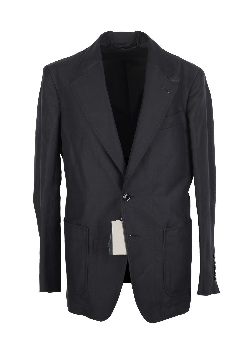 TOM FORD Black Blouson Jacket Coat Size 56 / 46R U.S. Outerwear