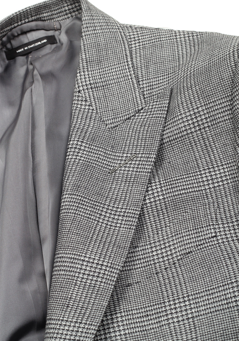 TOM FORD O'Connor Gray Checked Suit Size 46 / 36R U.S. Fit Y