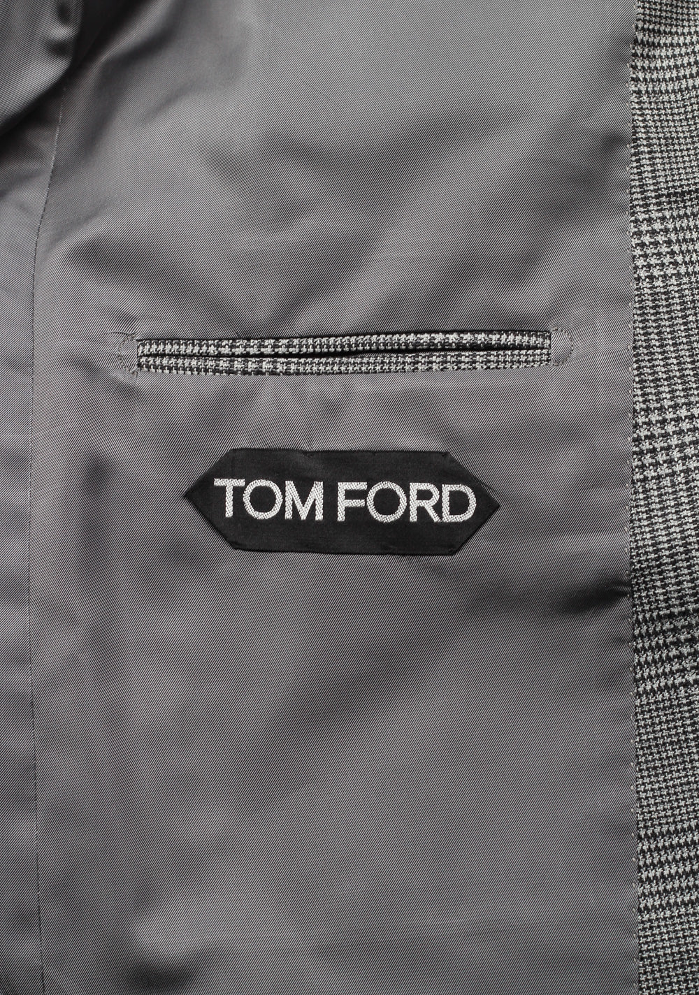 TOM FORD O'Connor Gray Checked Suit Size 46 / 36R U.S. Fit Y
