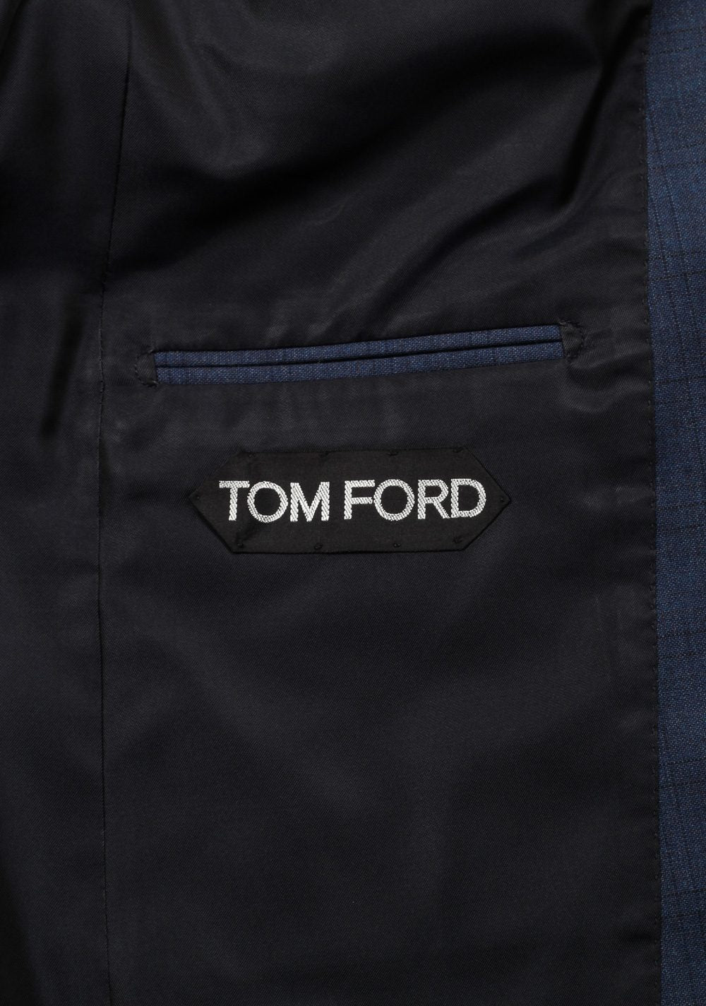 TOM FORD Windsor Checked Blue 3 Piece Suit Size 56C / 46S U.S. Wool Fit A