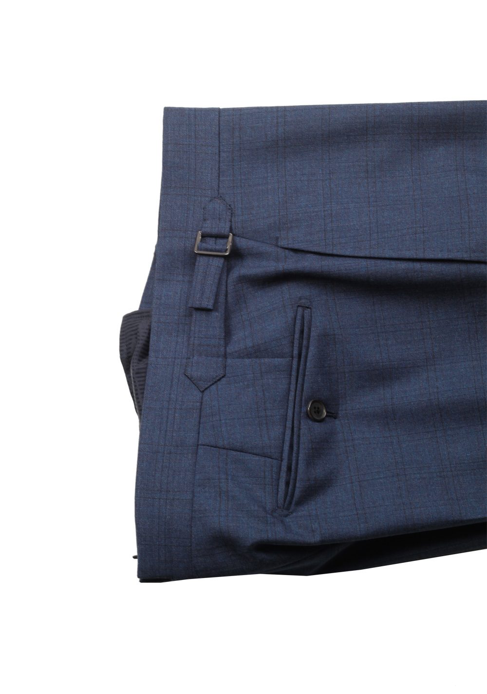 TOM FORD Windsor Checked Blue 3 Piece Suit Size 56C / 46S U.S. Wool Fit A
