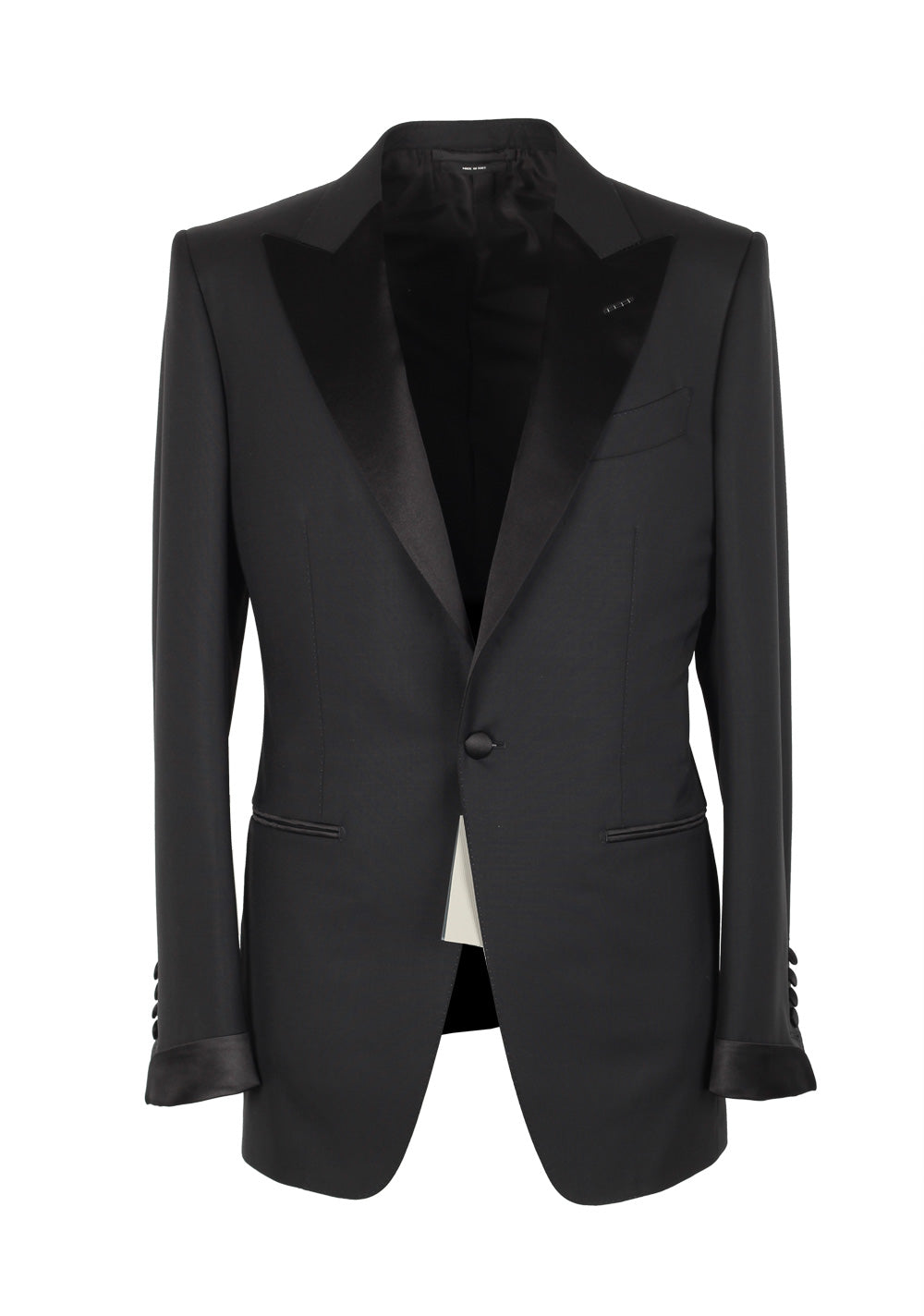 TOM FORD O'Connor Black Tuxedo Smoking Suit Size 46 / 36R U.S. Fit Y