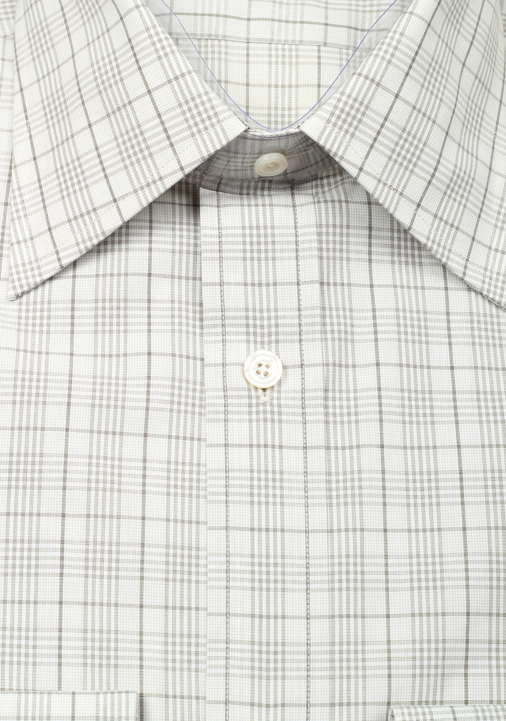 TOM FORD Checked Green Dress Shirt Size 40 / 15,75 U.S