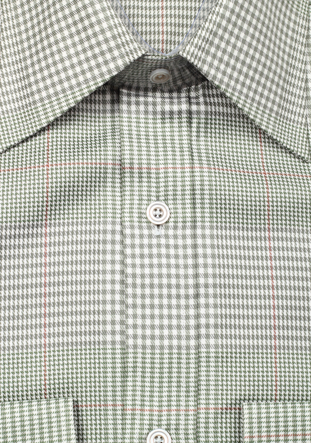 TOM FORD Checked Green Dress Shirt Size 40 / 15,75 U.S.