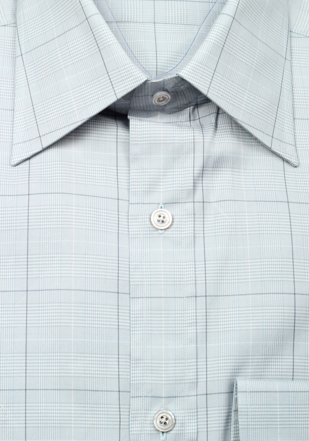 TOM FORD Checked Gray Dress Shirt Size 40 / 15,75 U.S.
