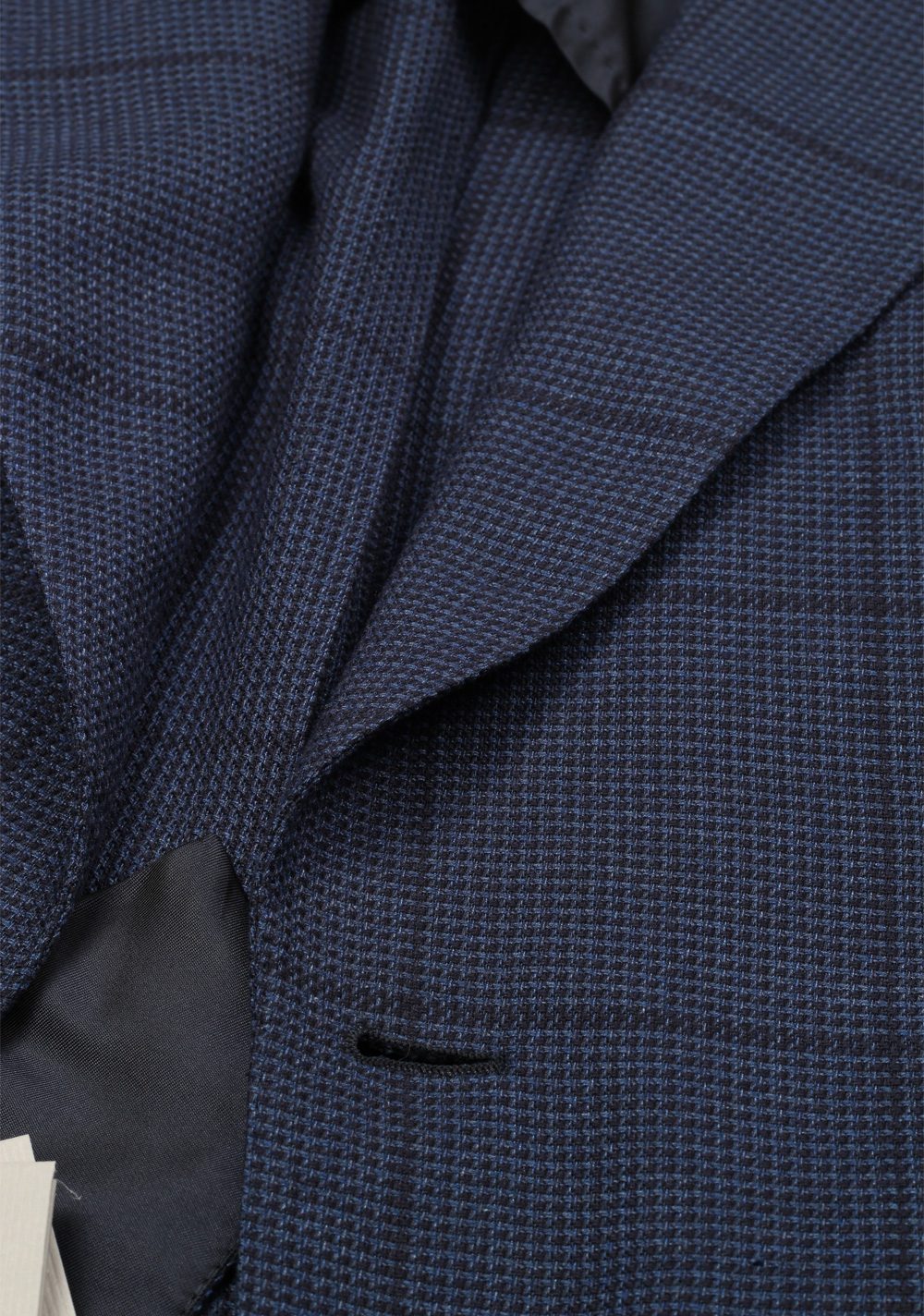 TOM FORD Shelton Checked Blue Sport Coat Size 54 / 44R In Silk