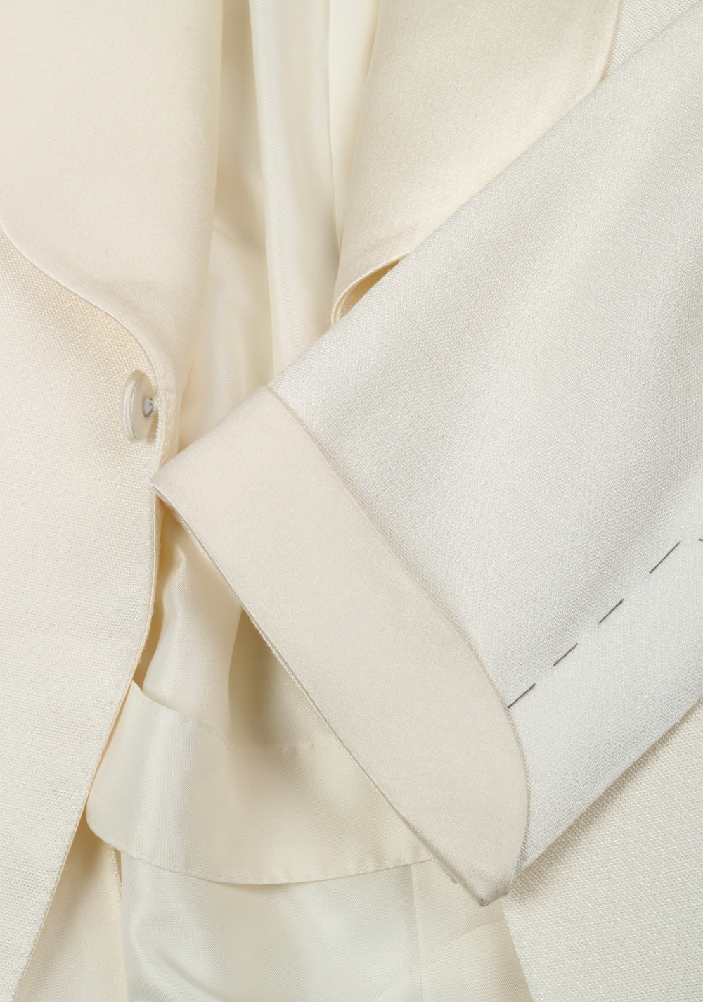 TOM FORD O'Connor Shawl Collar Ivory Sport Coat Tuxedo Dinner Jacket Size 50 / 40R U.S. Fit Y