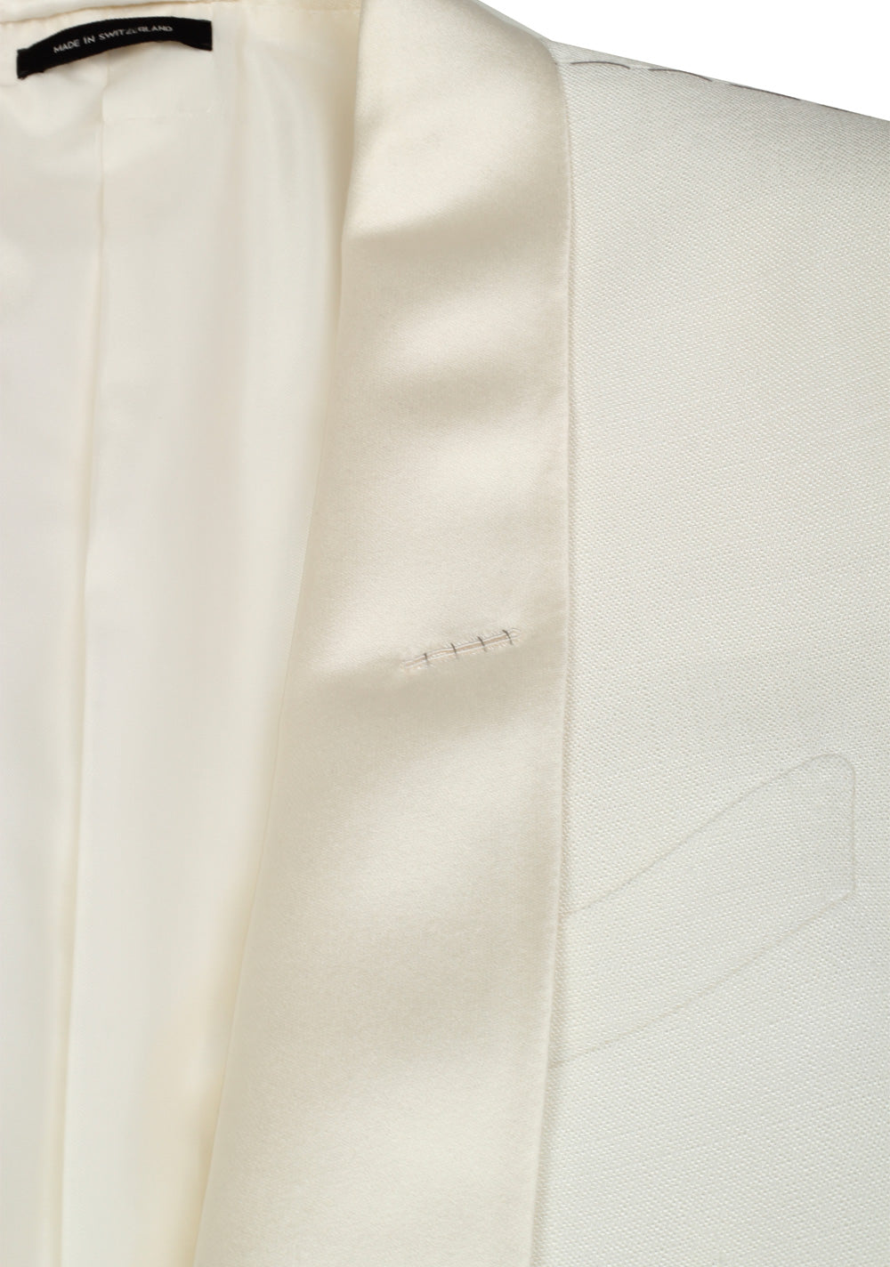 TOM FORD O'Connor Shawl Collar Ivory Sport Coat Tuxedo Dinner Jacket Size 50 / 40R U.S. Fit Y