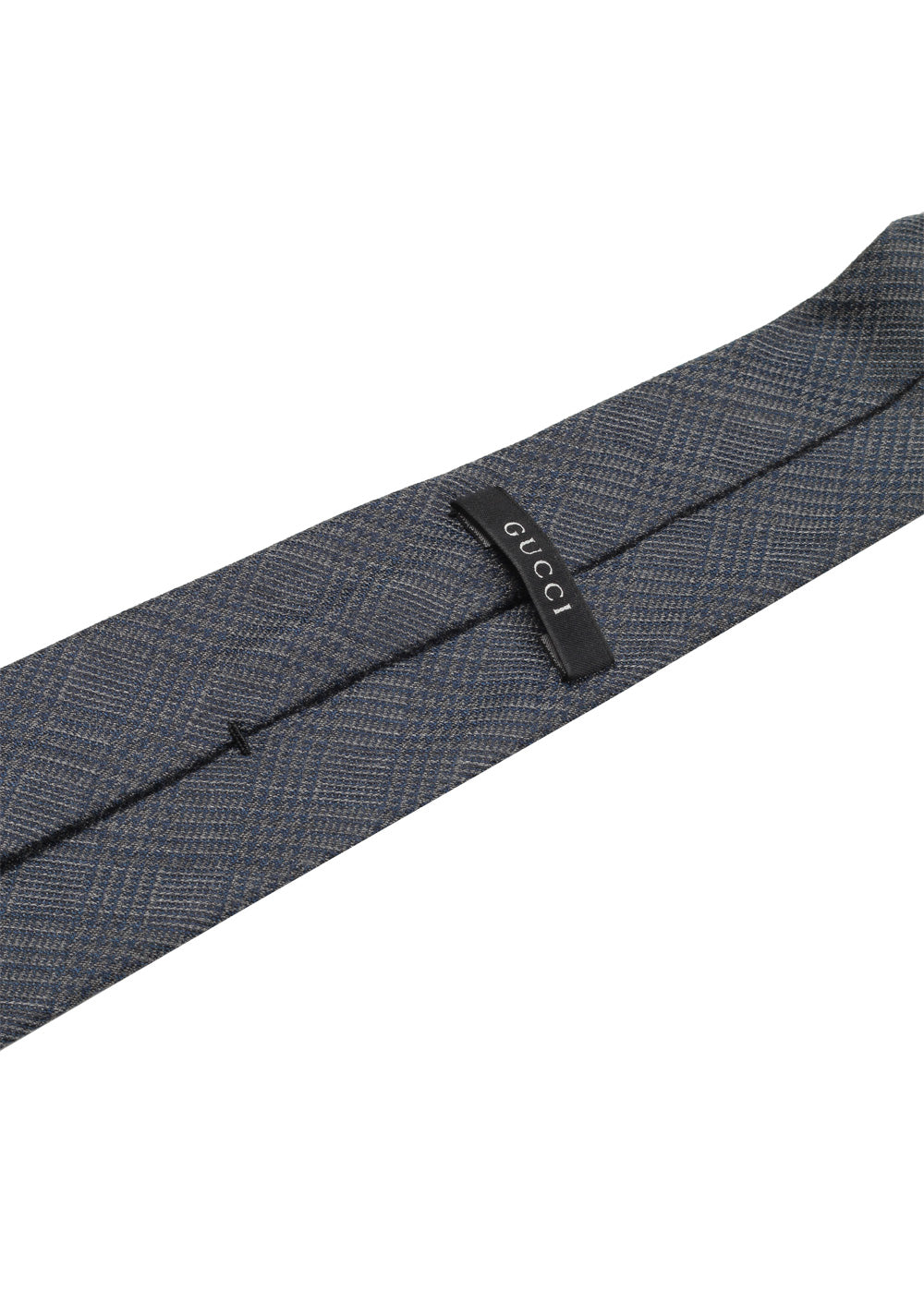 Gucci Gray Patterned Check Tie