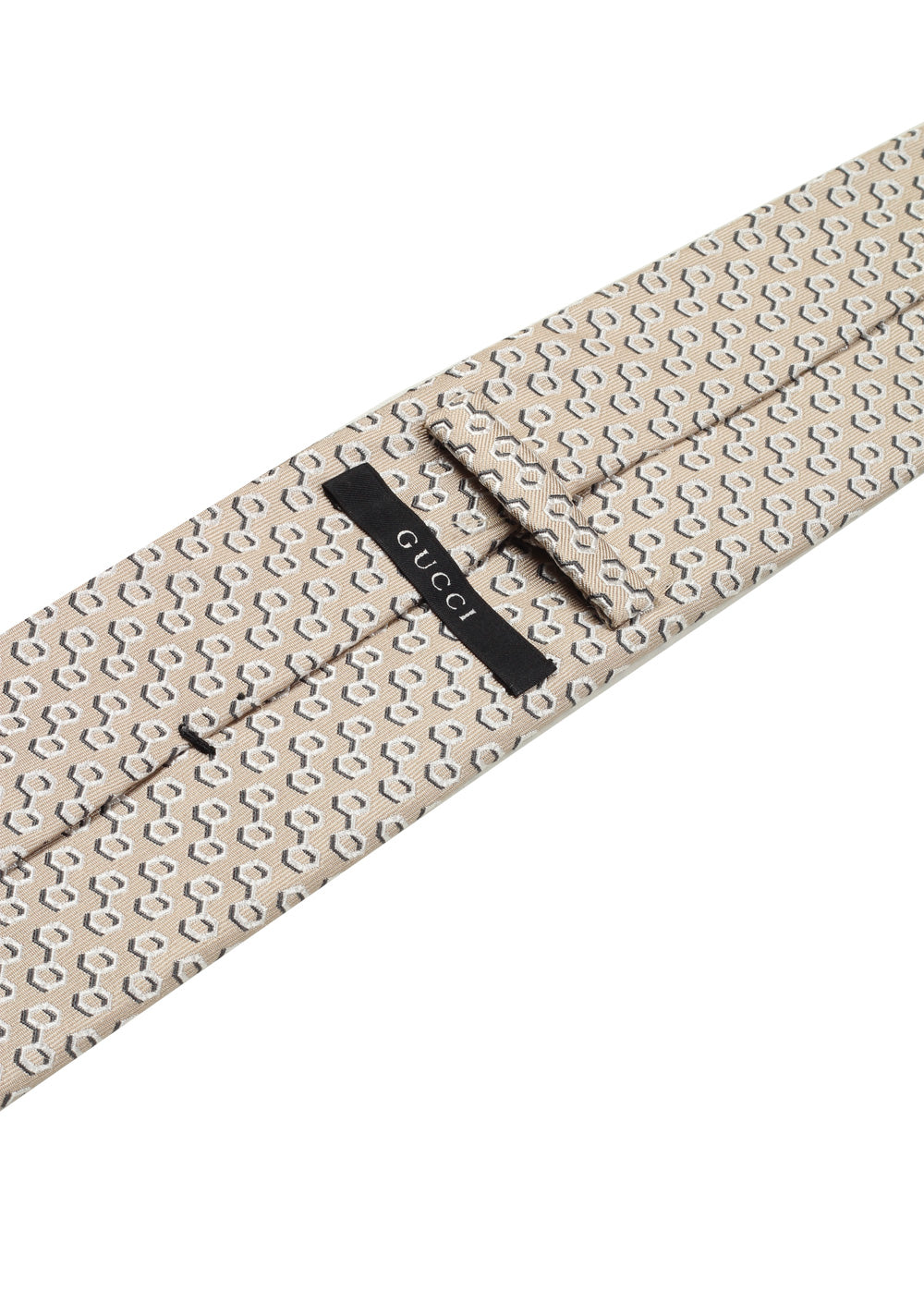 Gucci Beige Patterned Tie