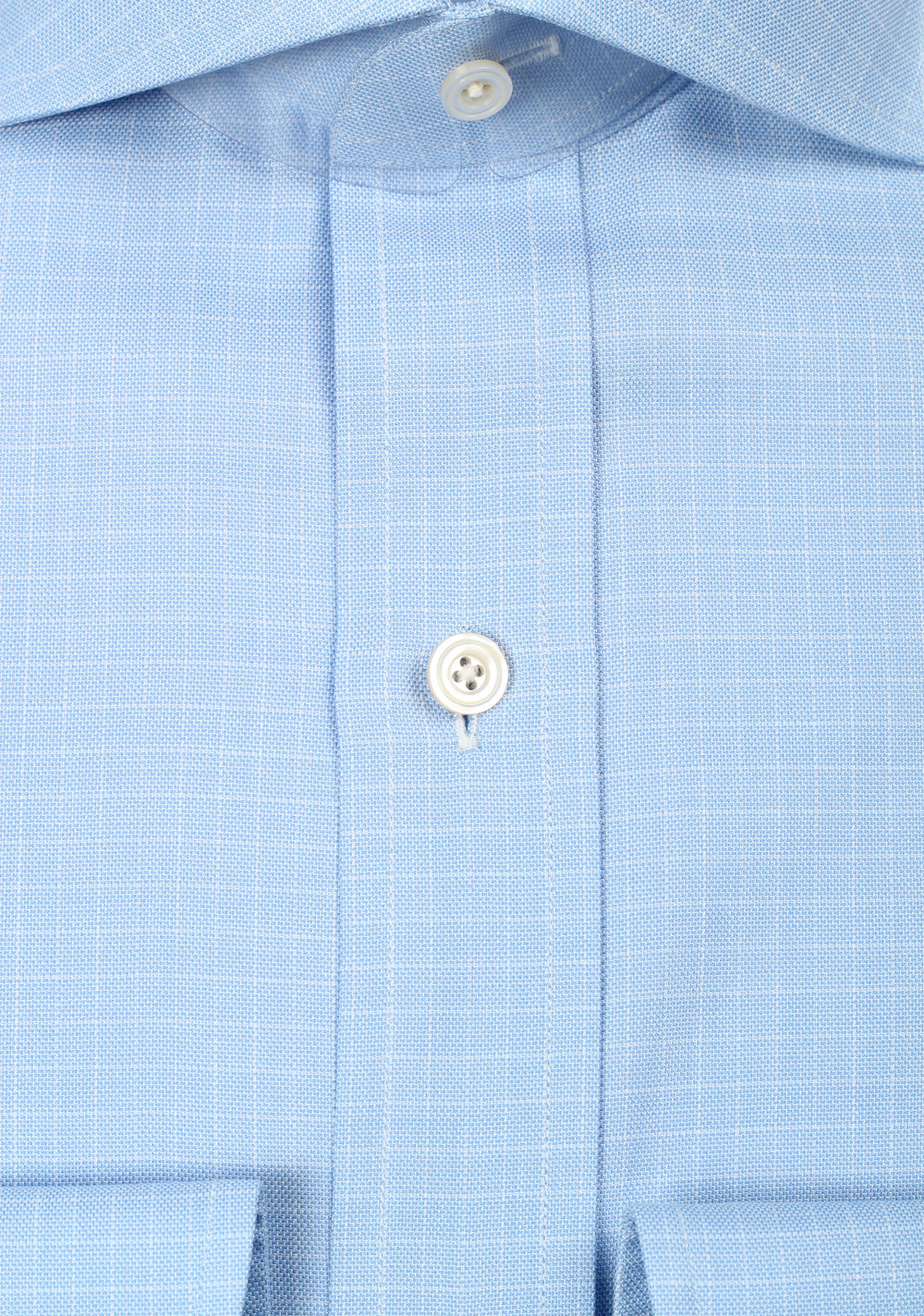 TOM FORD Checked White Blue Shirt Size 43 / 17 U.S.