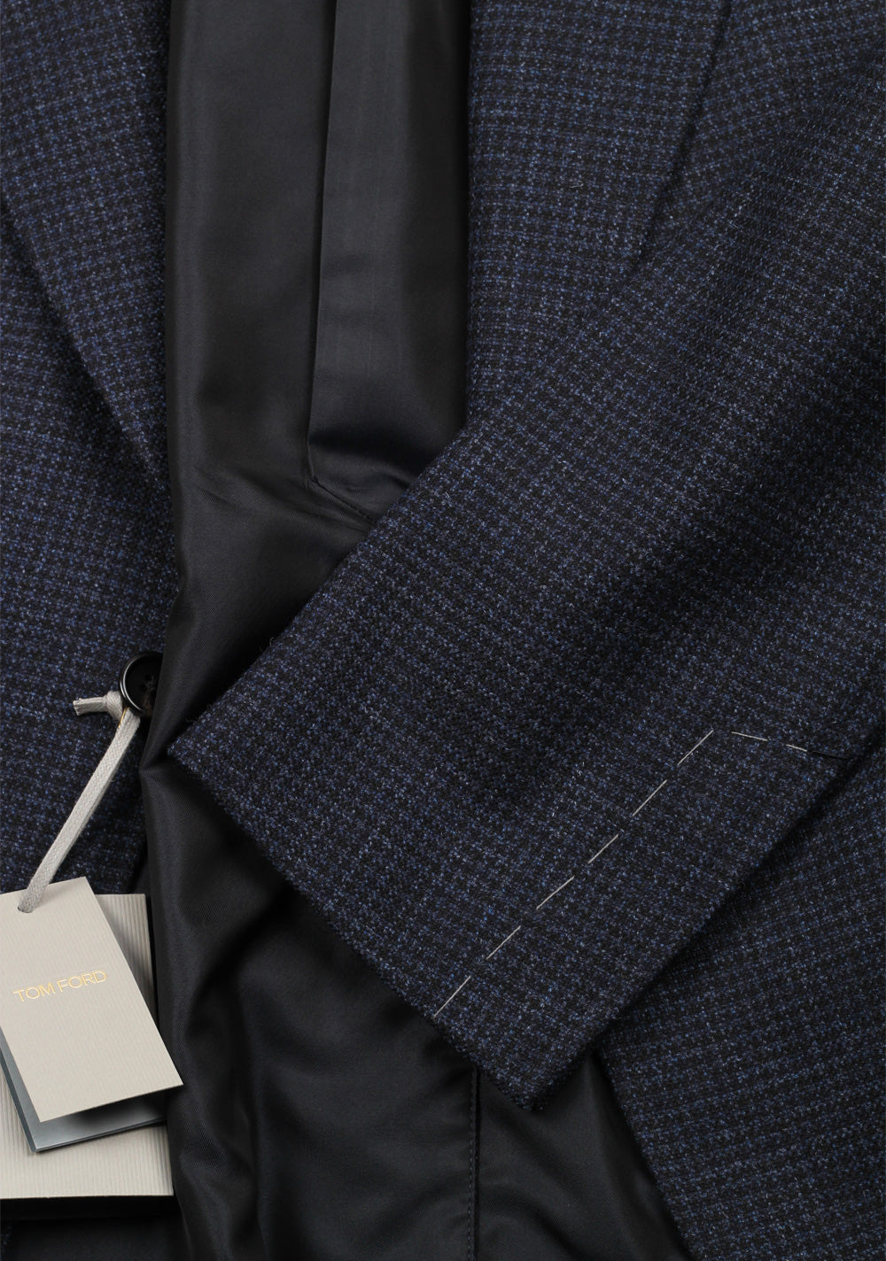 TOM FORD Shelton Blue Checked Sport Coat Size 54 / 44R Wool Alpaca Silk