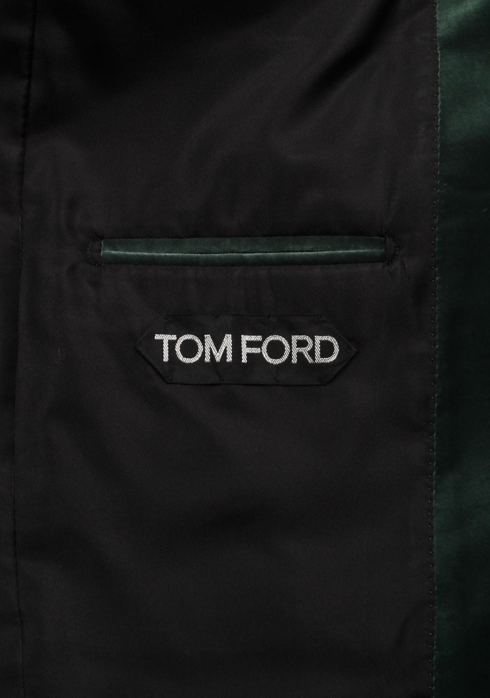TOM FORD Shelton Velvet Green Sport Coat Size 54 / 44R Cotton