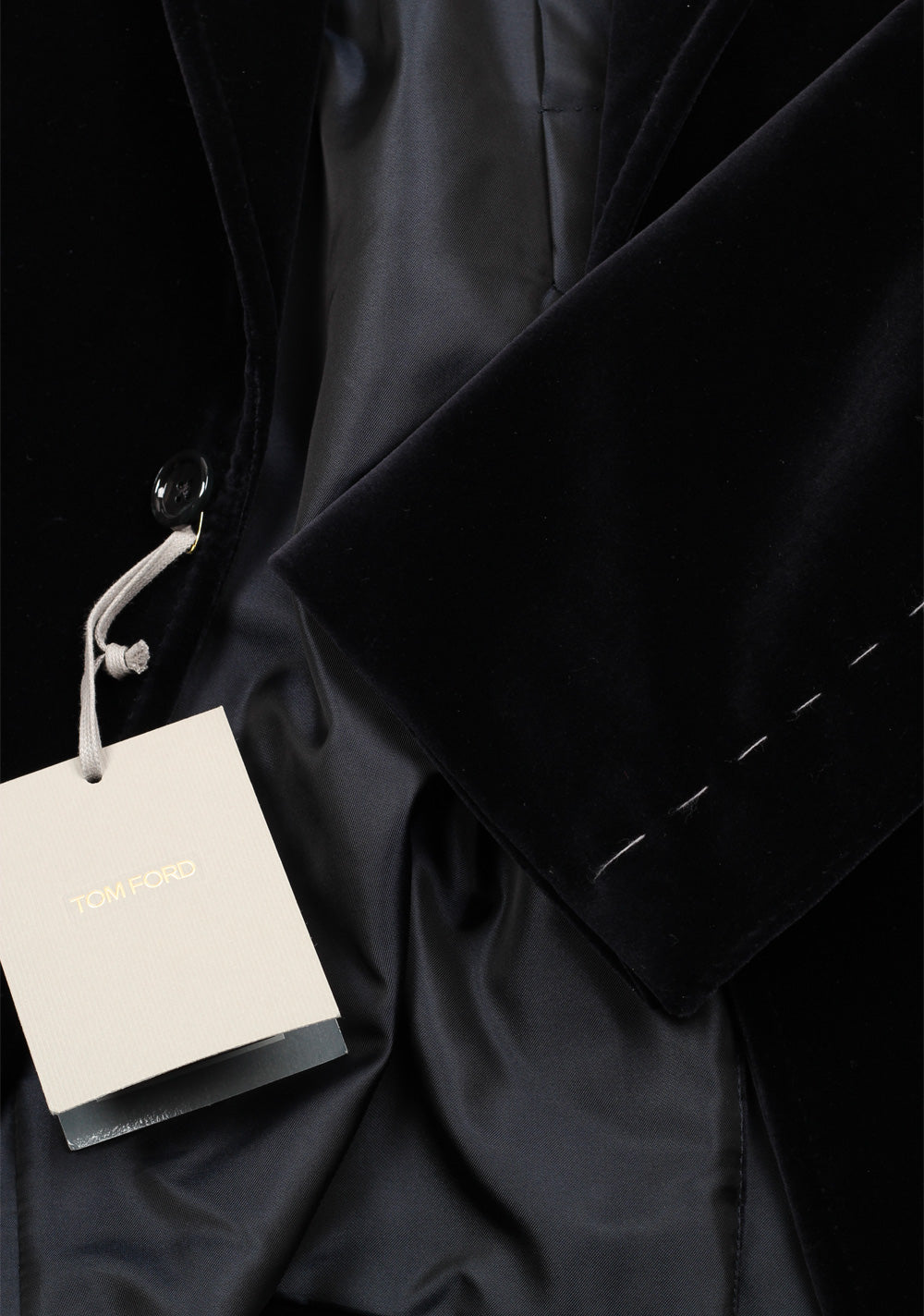 TOM FORD Shelton Velvet Black Sport Coat Size 52 / 42R U.S. Cotton