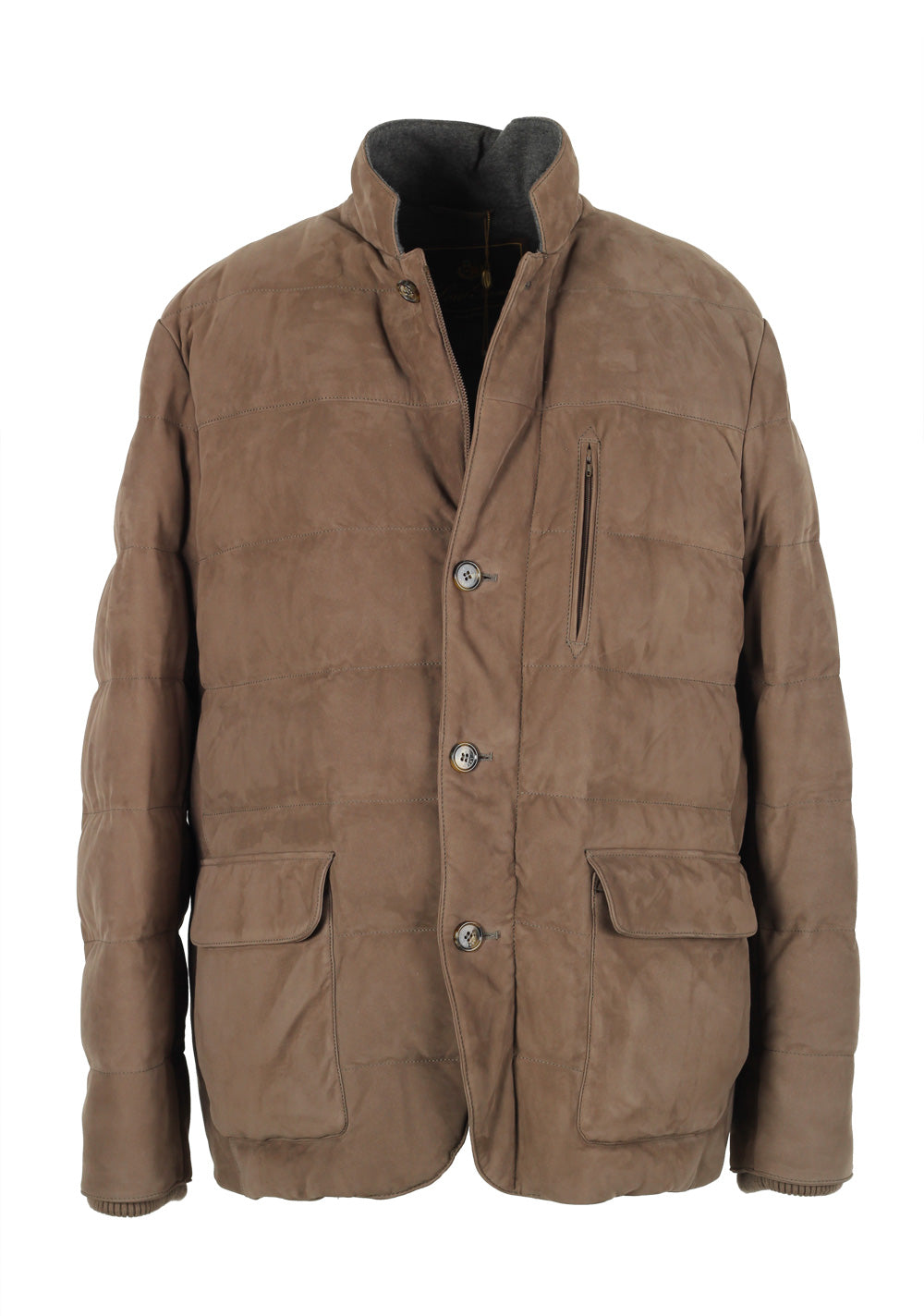 Loro Piana Suede Cashmere Bomber Jack Coat Size L Large Outerwear