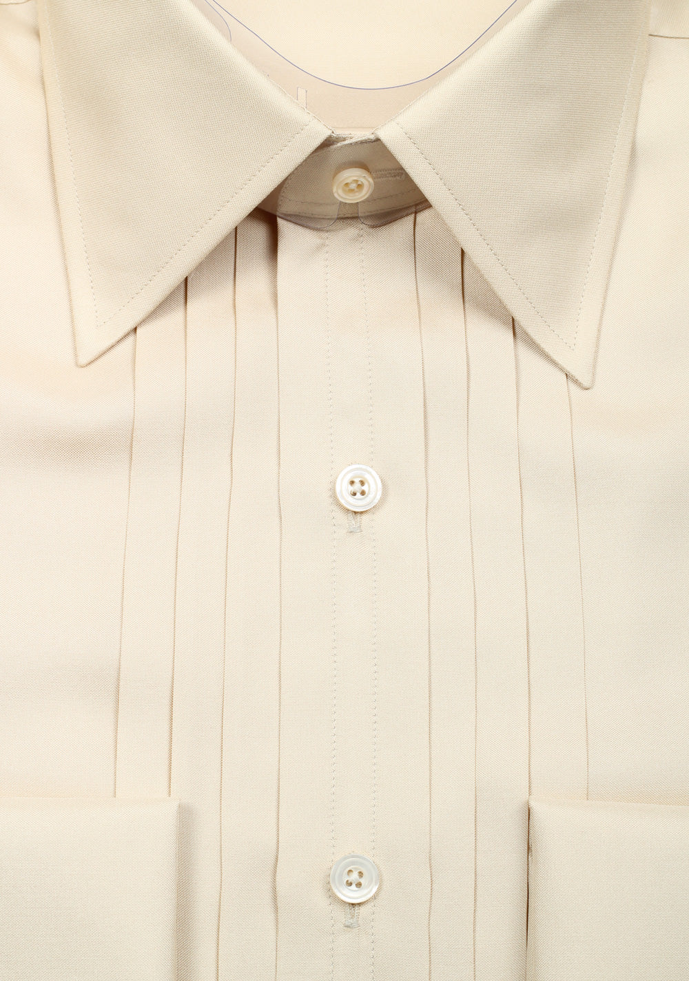 TOM FORD Solid Off White Charmeuse Evening Tuxedo Shirt Size 39 / 15,5 U.S.