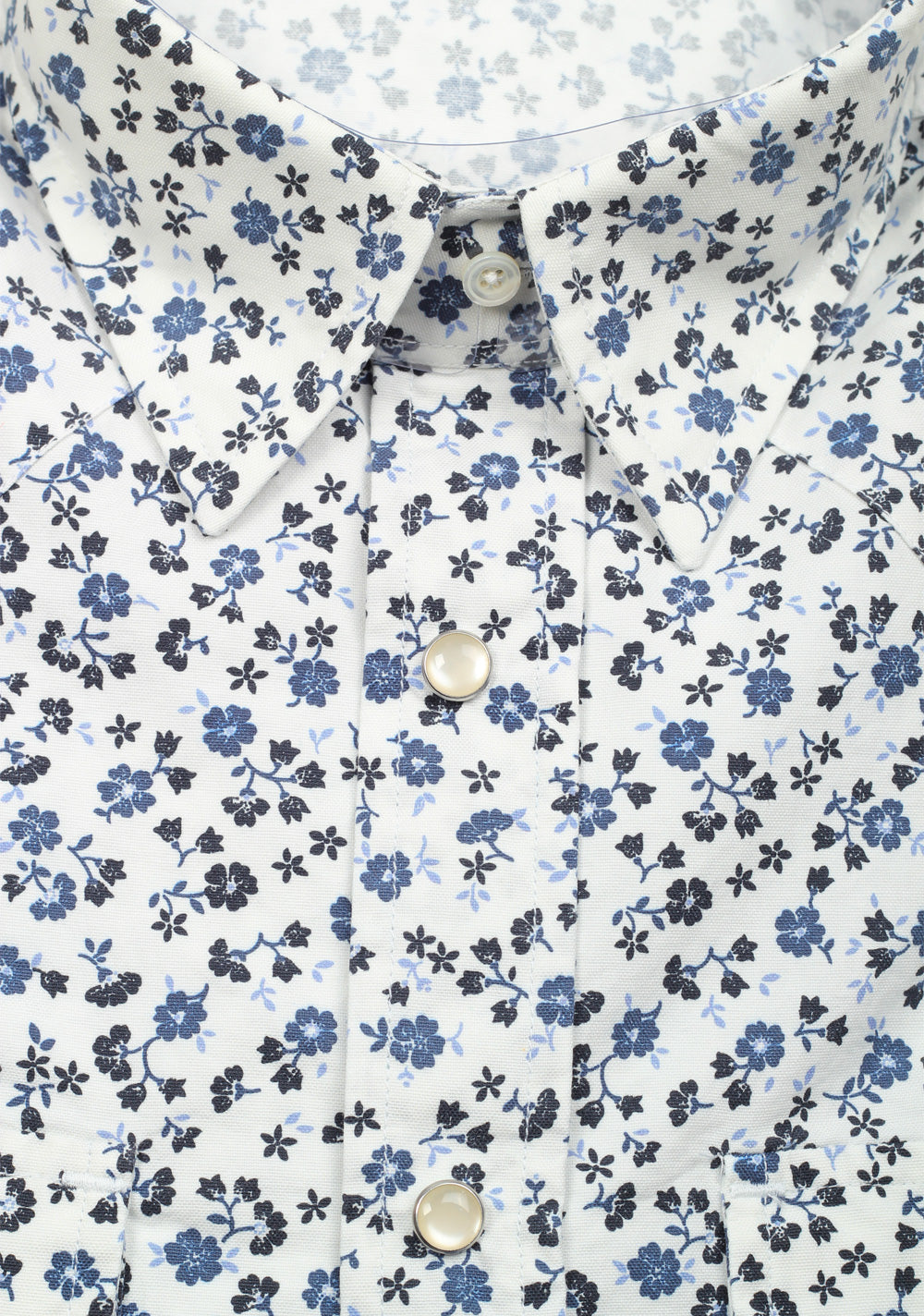 TOM FORD White Floral Casual Shirt Size 42 / 16,5 U.S.