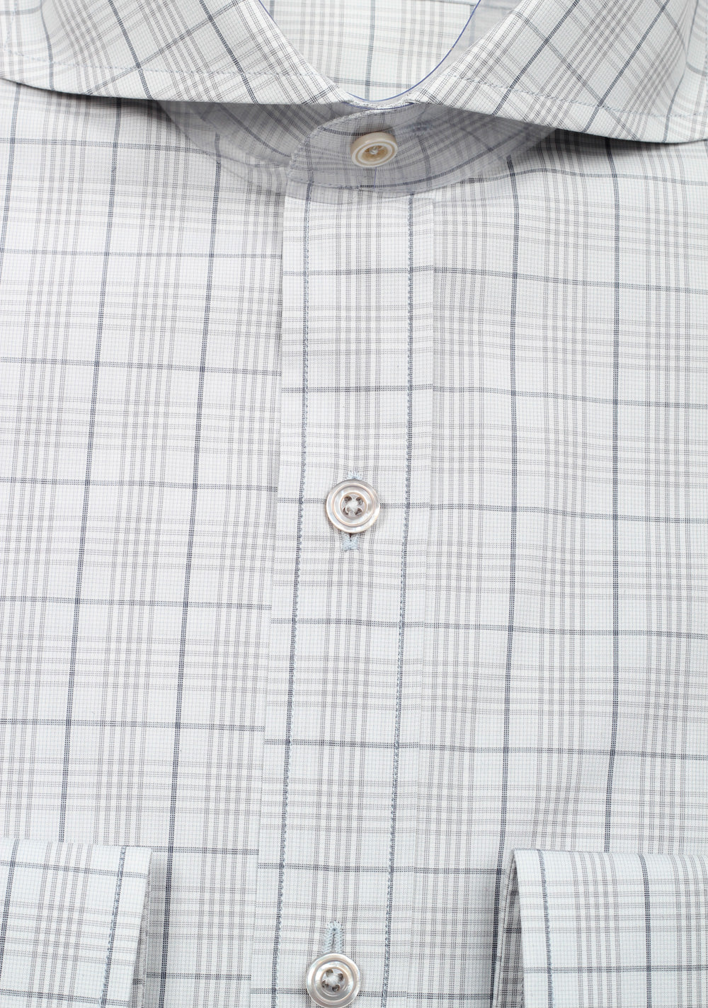 TOM FORD Checked Gray Dress Shirt Size 42 / 16,5 U.S.