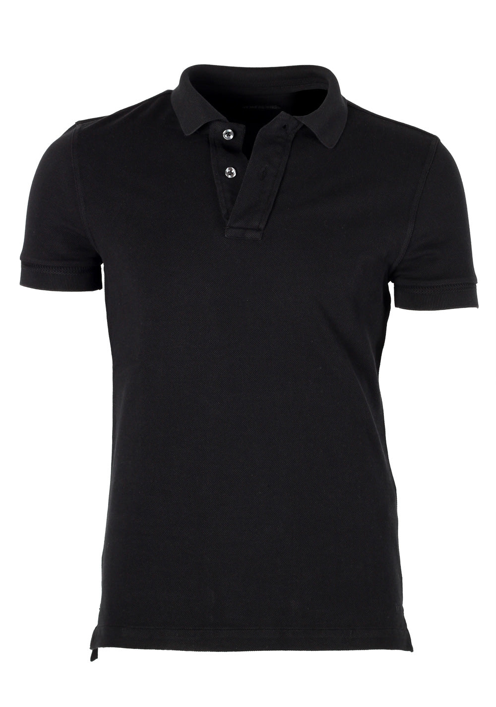 TOM FORD Black Piquet Short Sleeve Polo Shirt Size 44 / 34R U.S.