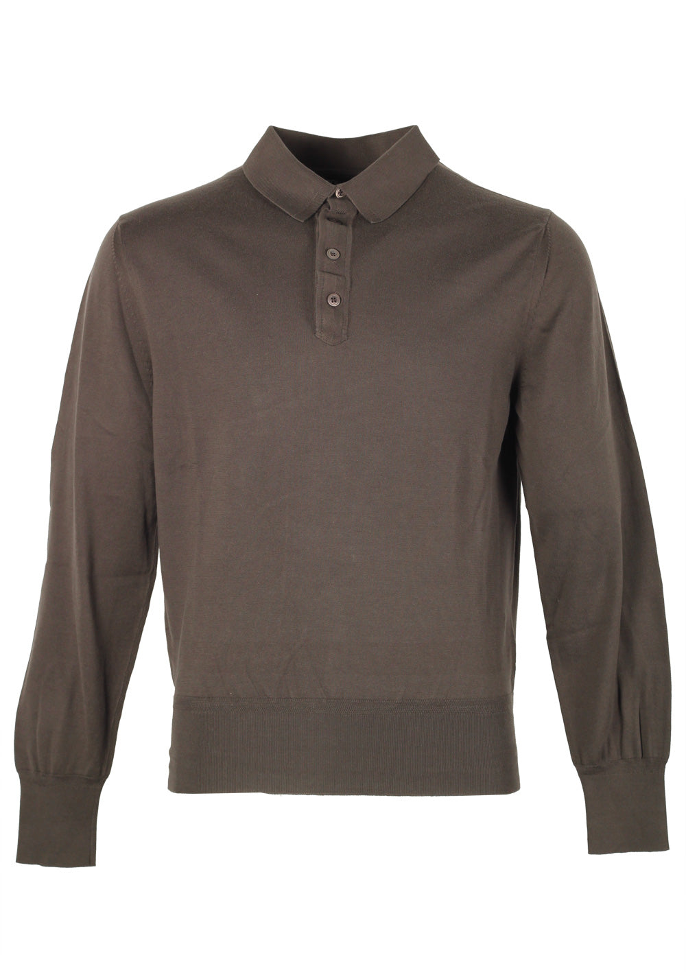 TOM FORD Green Long Sleeve Polo Shirt Size 52 / 42R U.S.