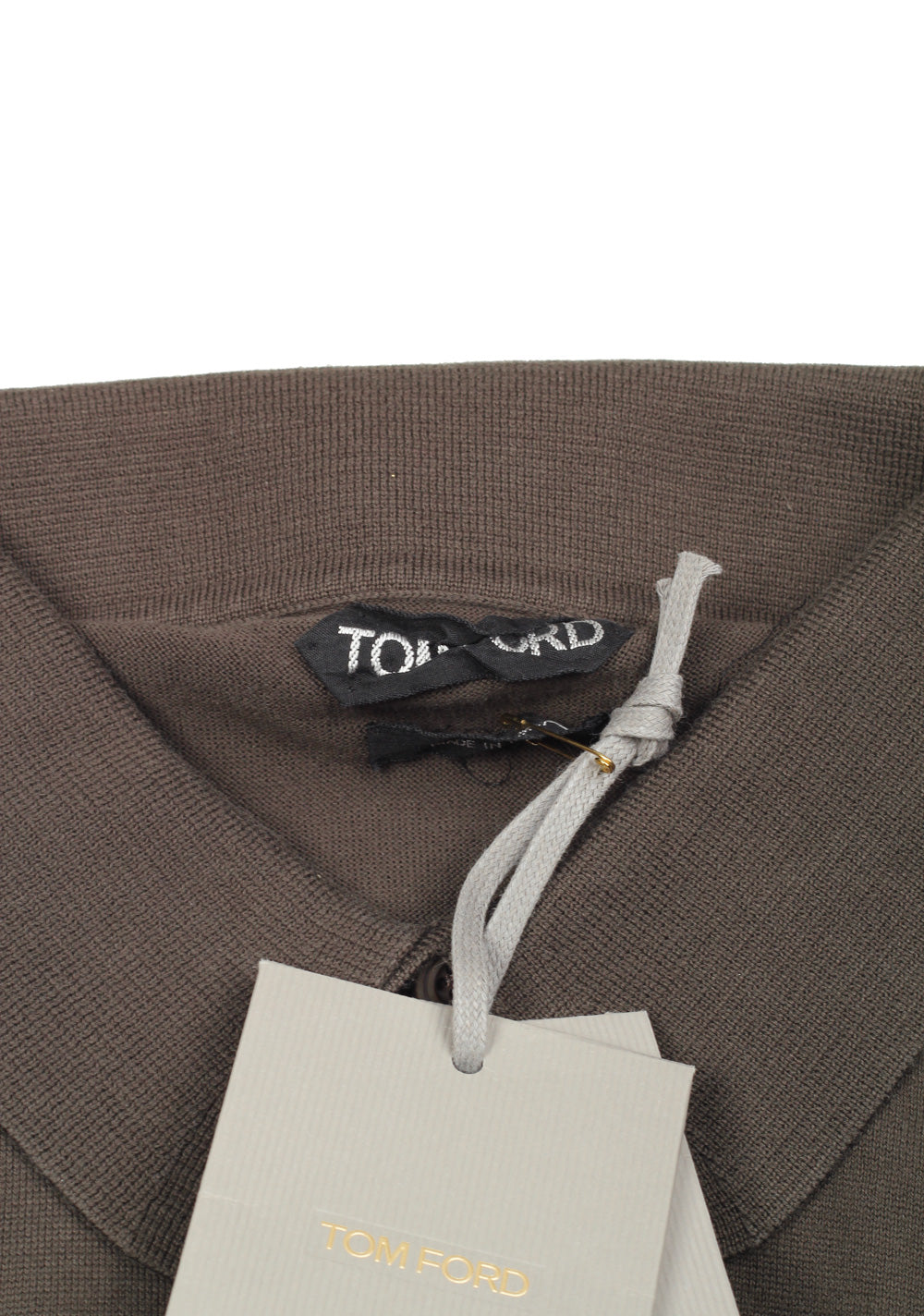 TOM FORD Green Long Sleeve Polo Shirt Size 52 / 42R U.S.