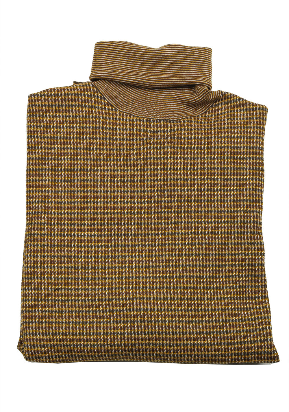 TOM FORD Brown Turtleneck Sweater Size 48 / 38R U.S. In Wool Silk