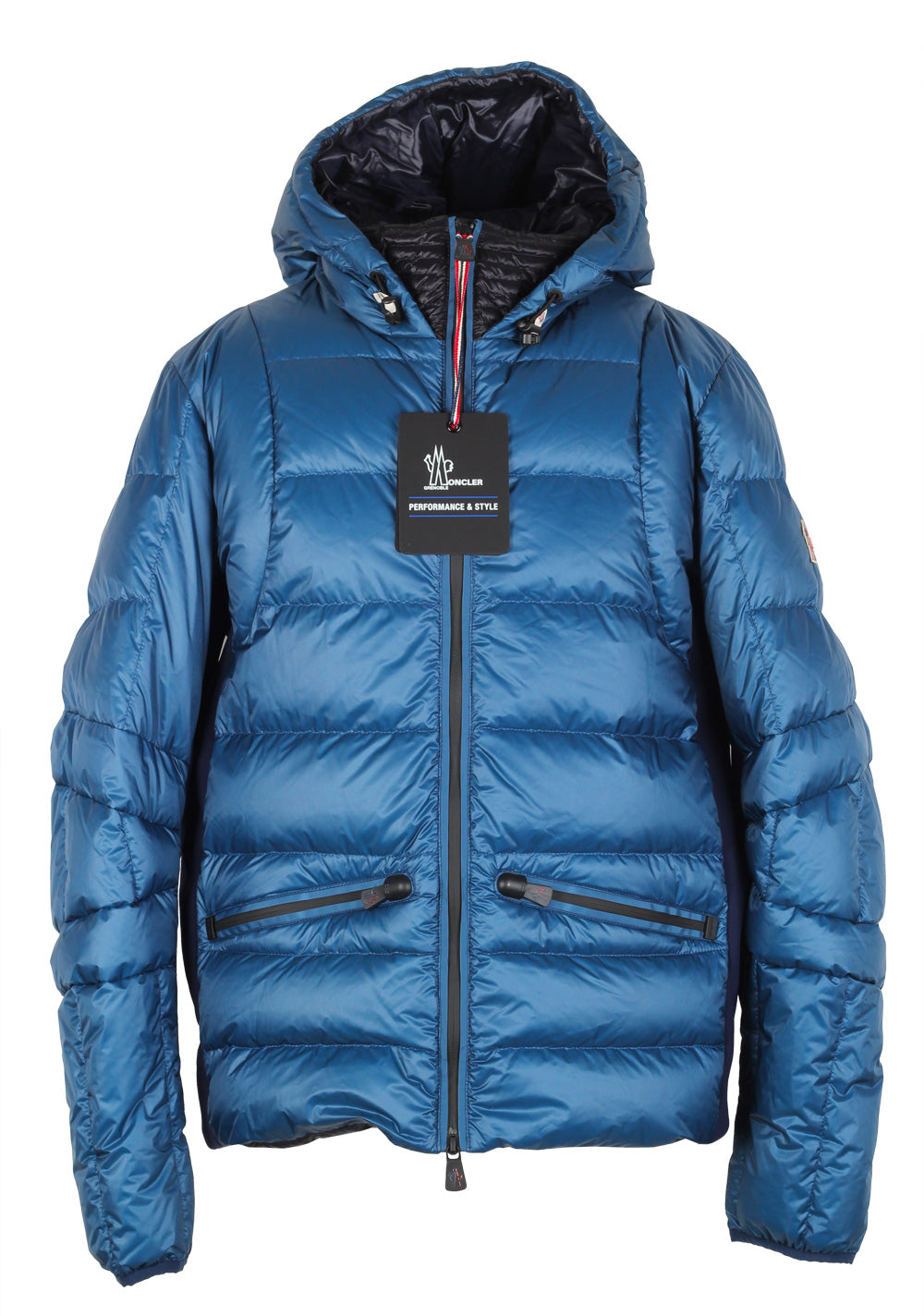 Moncler Blue Grenoble Quilted Down Jacket Coat Size 4 / L / 52 / 42 U.S.