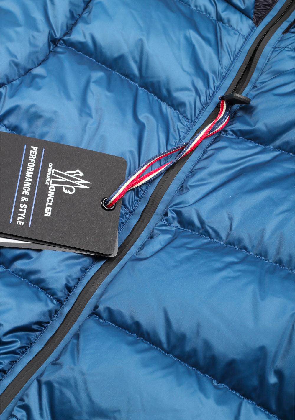 Moncler Blue Grenoble Quilted Down Jacket Coat Size 4 / L / 52 / 42 U.S.