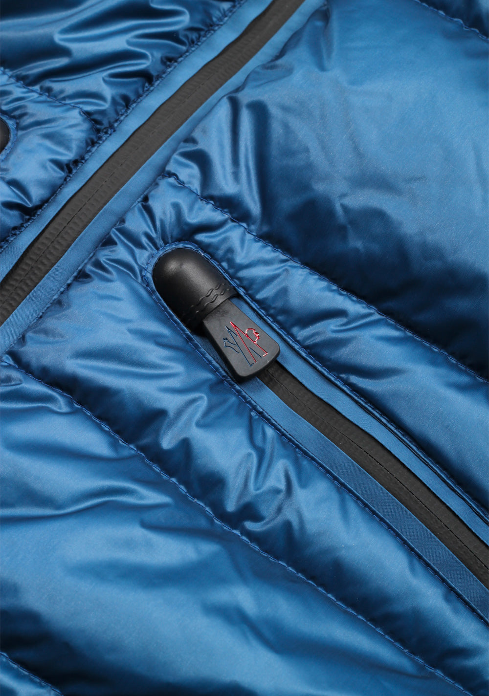 Moncler Blue Grenoble Quilted Down Jacket Coat Size 4 / L / 52 / 42 U.S.