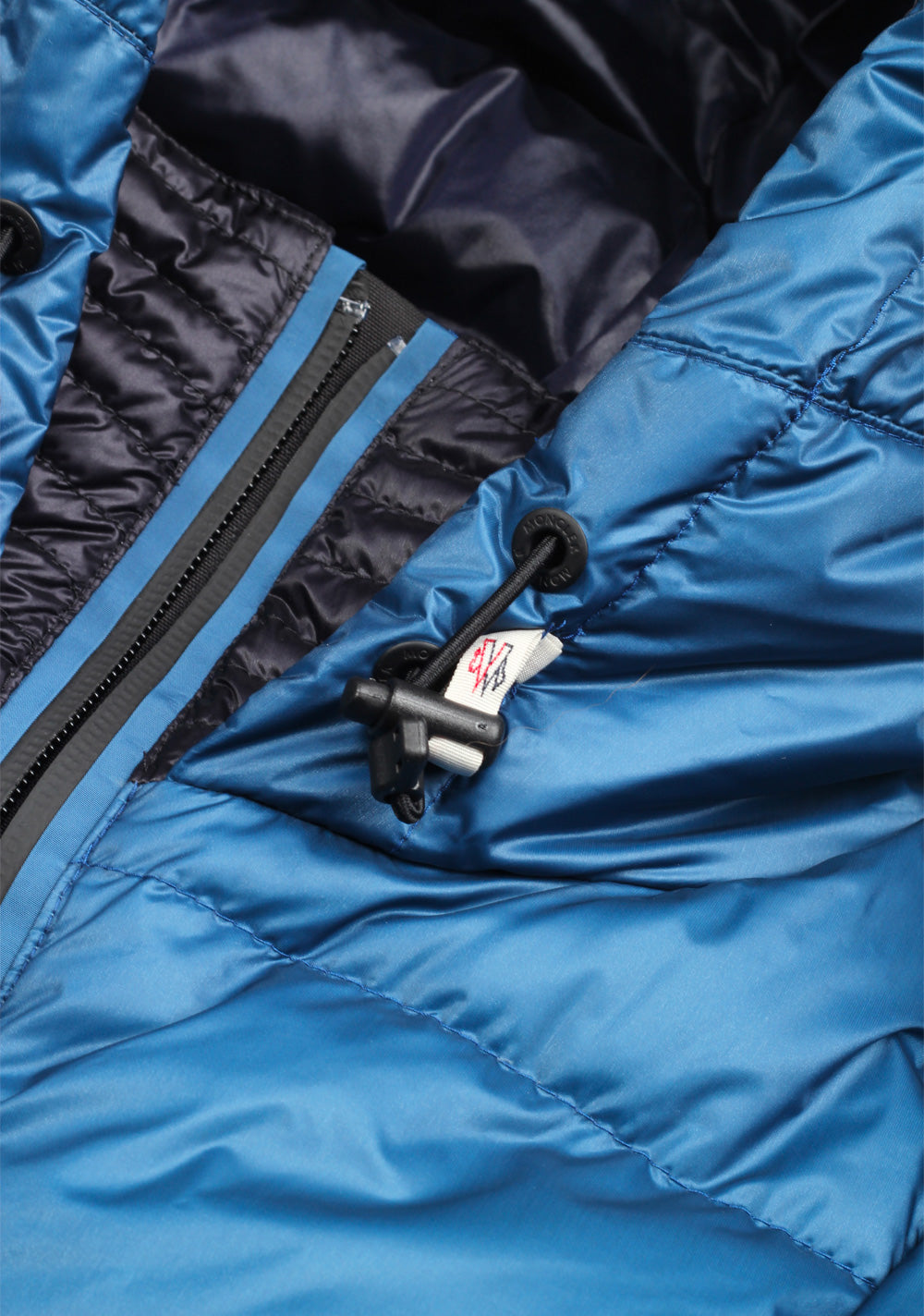 Moncler Blue Grenoble Quilted Down Jacket Coat Size 4 / L / 52 / 42 U.S.