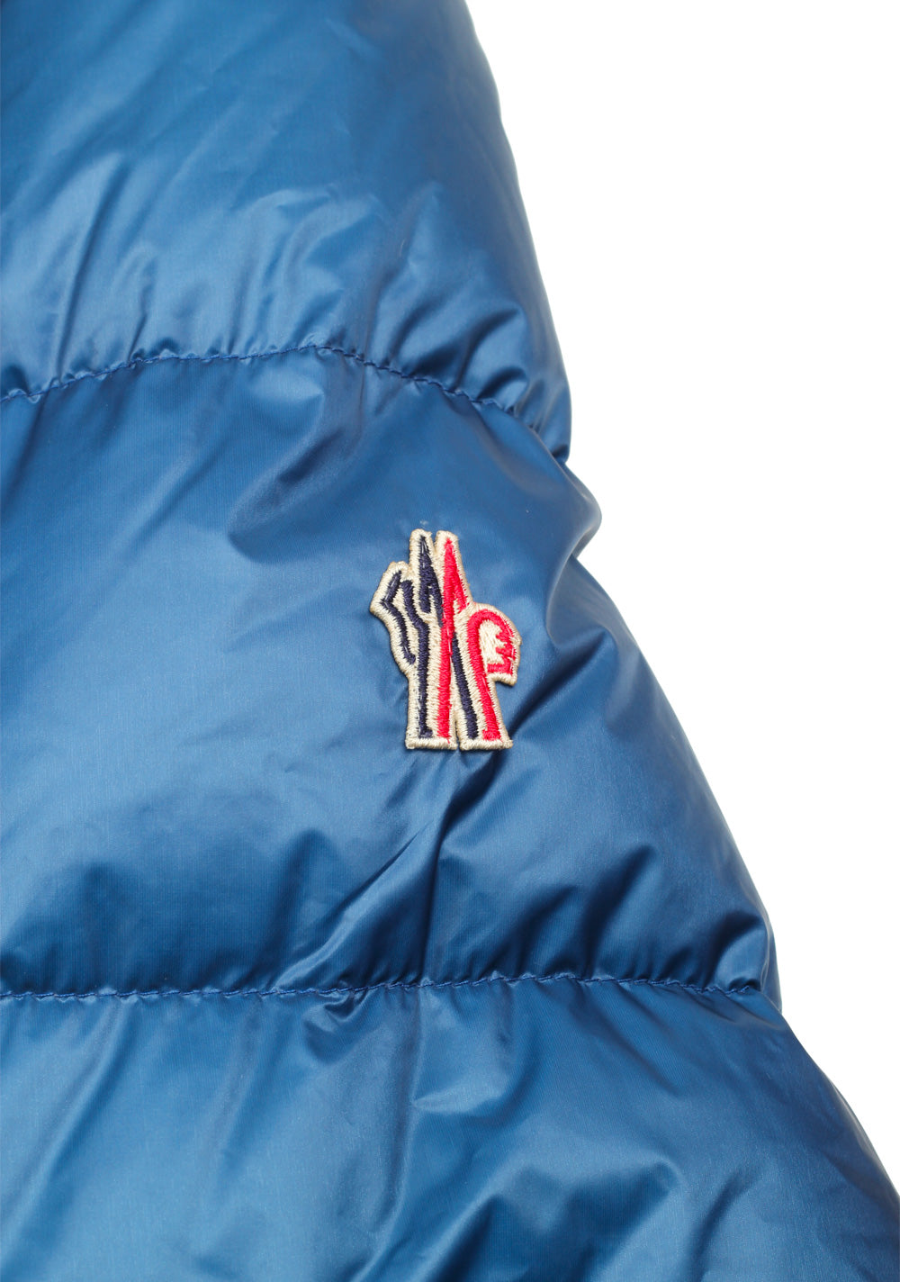 Moncler Blue Grenoble Quilted Down Jacket Coat Size 4 / L / 52 / 42 U.S.