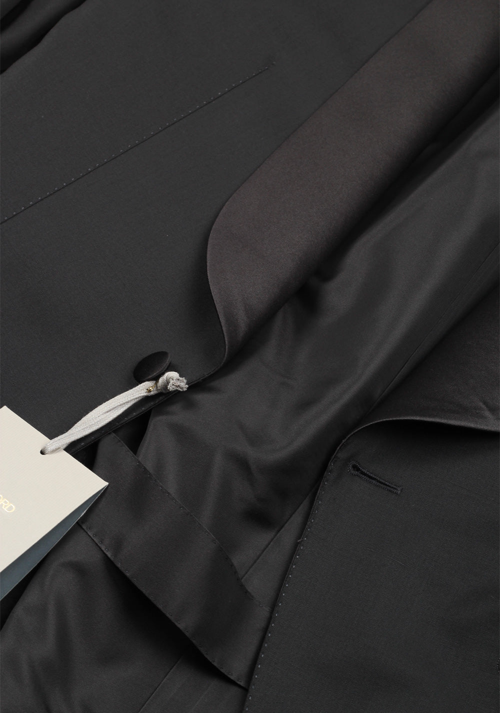 TOM FORD O'Connor Black Shawl Collar Tuxedo Smoking Suit Size 48C / 38S U.S. Fit Y