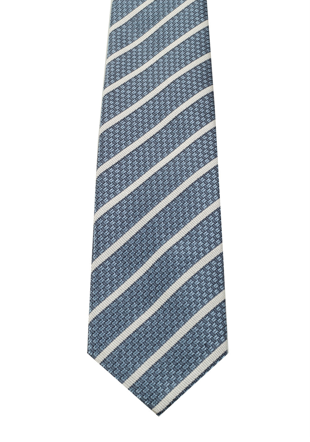 TOM FORD Striped Blue Tie In Silk