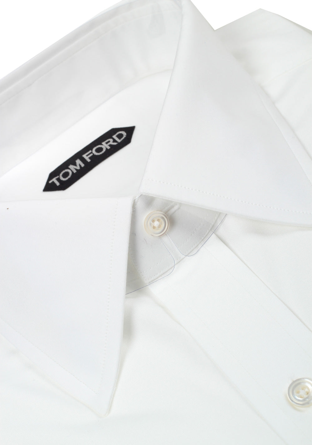 TOM FORD Solid White Dress Shirt Size 42 / 16,5 U.S. Slim Fit