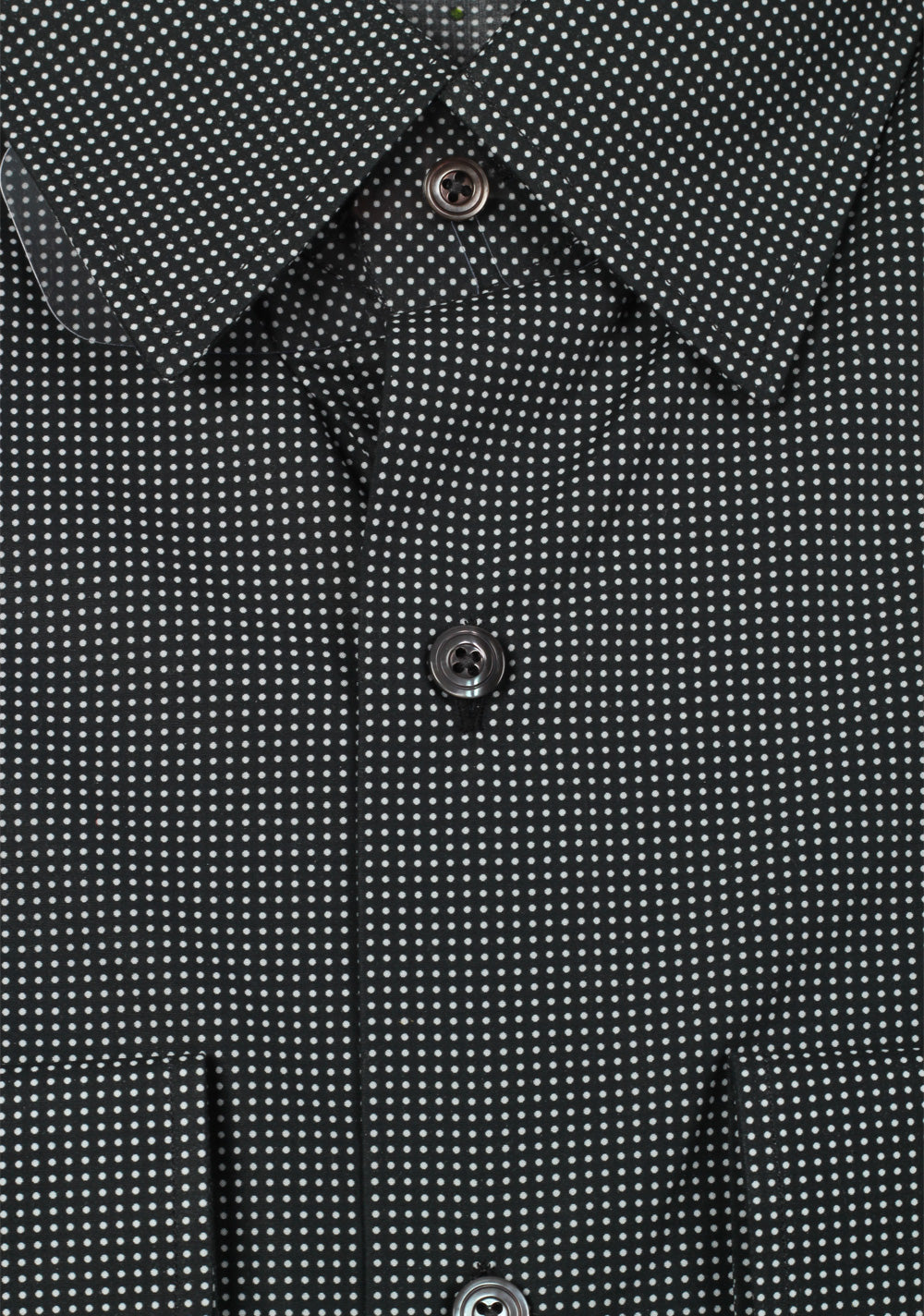 TOM FORD Patterned Black Dress Shirt Size 44 / 17,5 U.S.