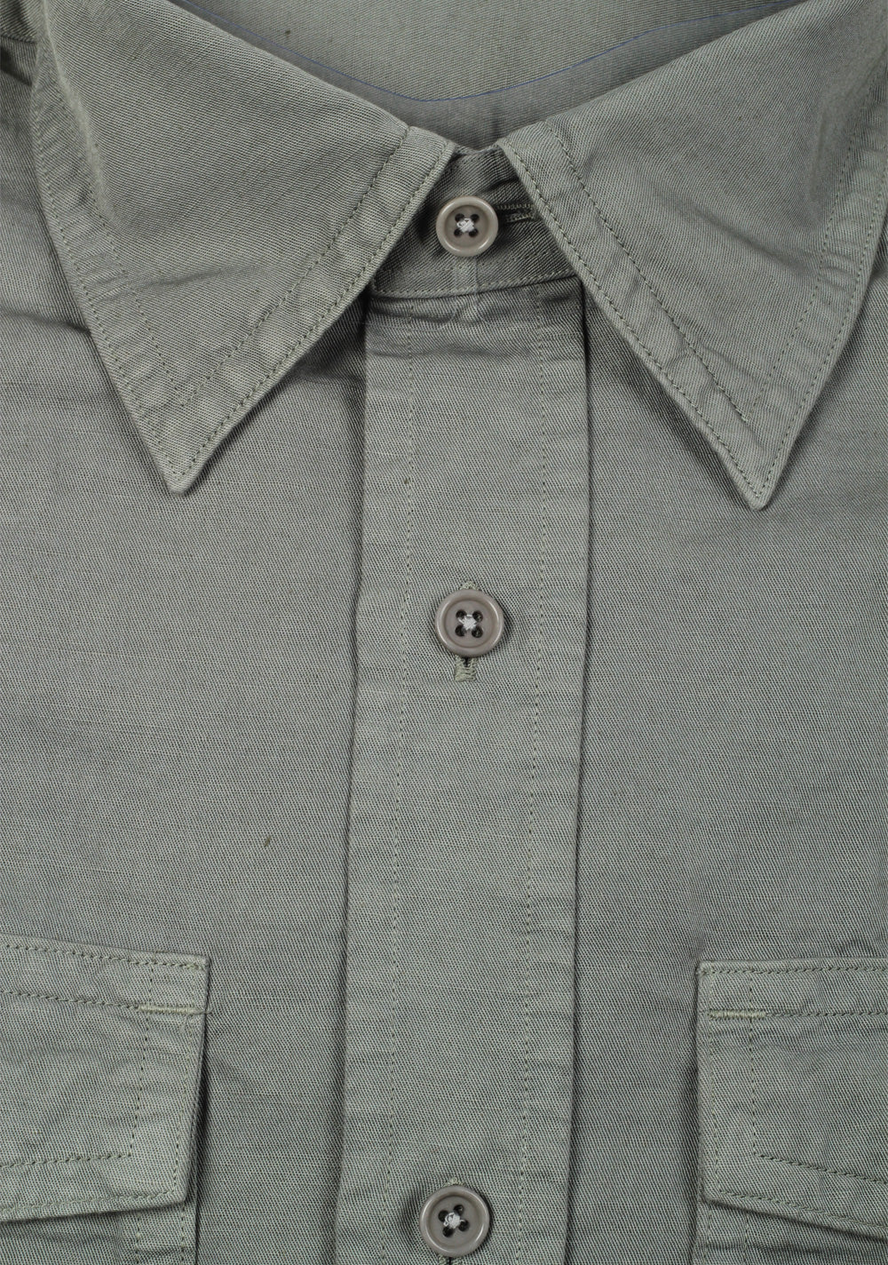 TOM FORD Solid Green Casual Shirt Size 43 / 17 U.S.