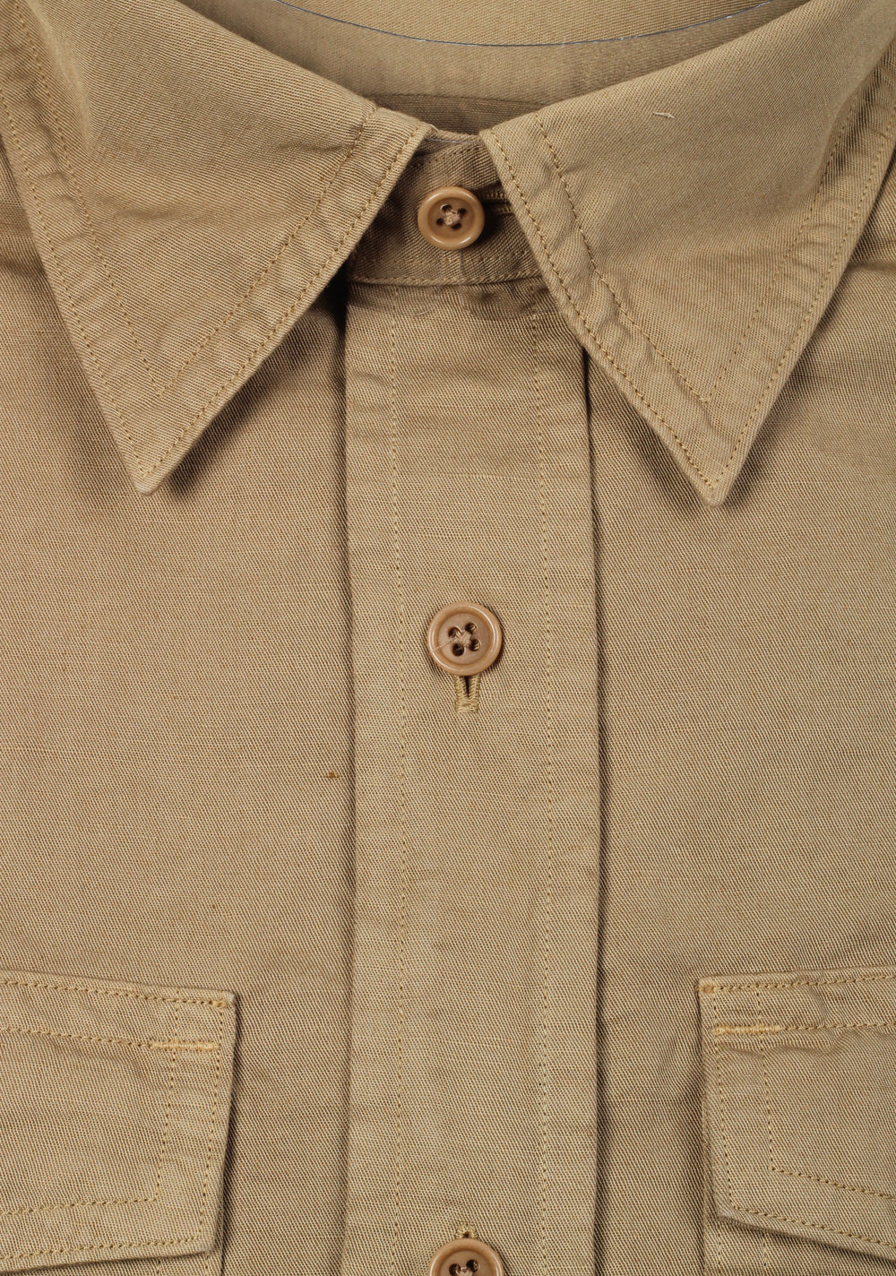 TOM FORD Solid Beige Casual Shirt Size 43 / 17 U.S.