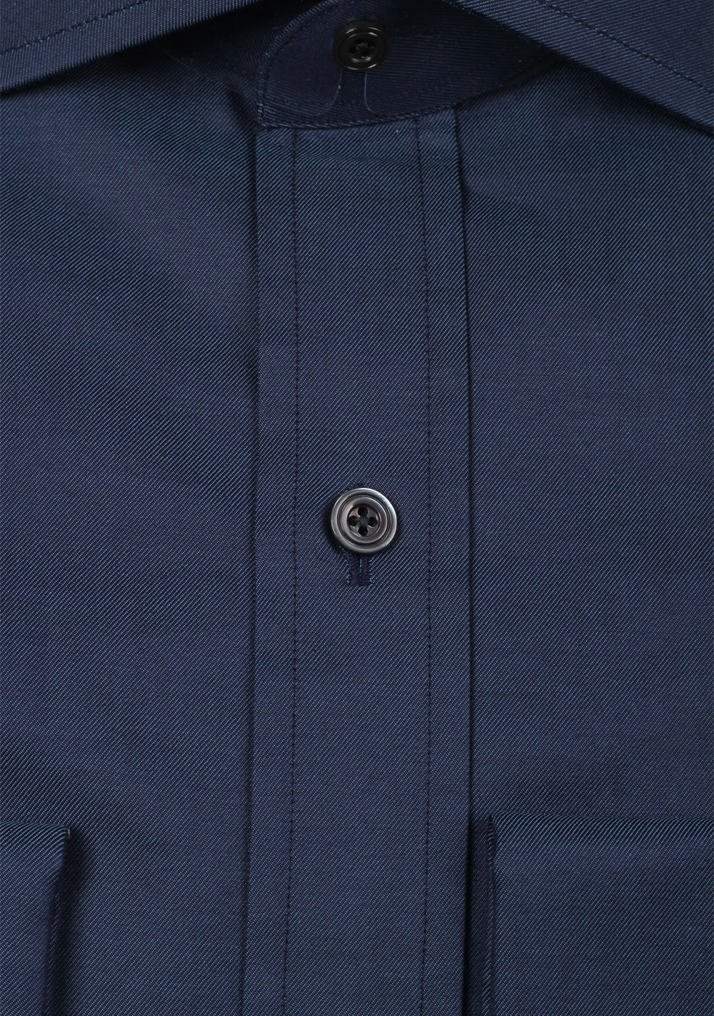 TOM FORD Solid Blue Dress Shirt Size 44 / 17,5 U.S.