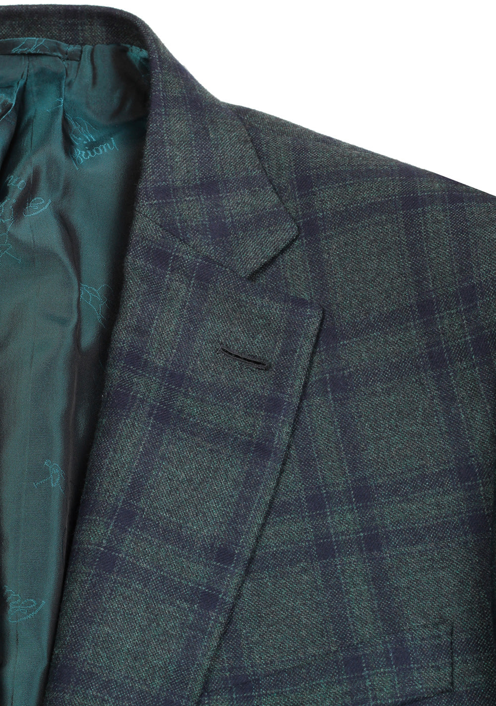 Brioni Green Checked Brunico Sport Coat Size 50 / 40R U.S.