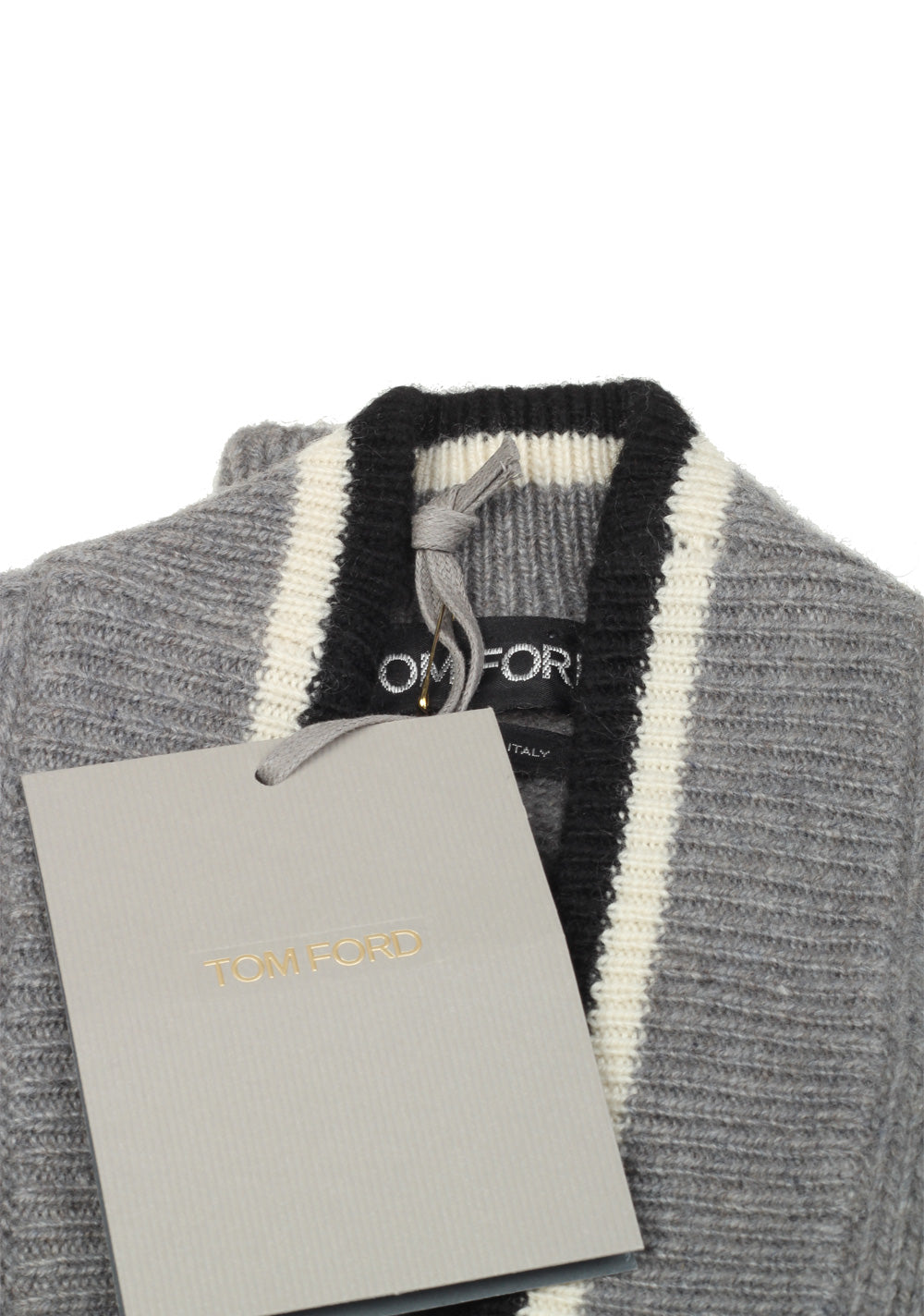TOM FORD Gray Button Cardigan Size 48 / 38R U.S. In Cashmere