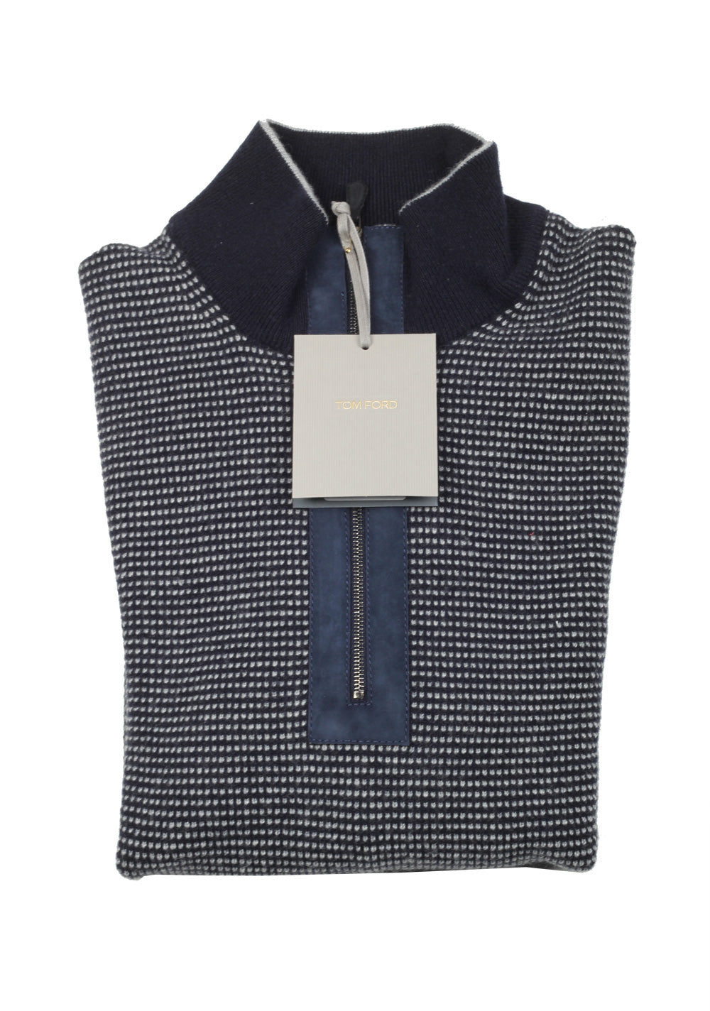 TOM FORD Gray Crew Neck Sweater Size 48 / 38R U.S. In Wool Cashmere