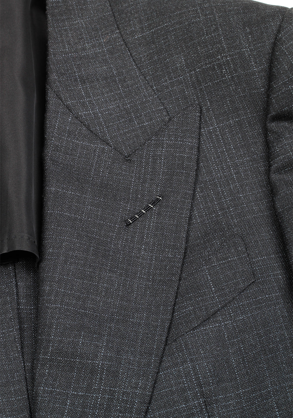 TOM FORD Shelton Checked Gray Suit Size 48 / 38R U.S. In Wool Silk