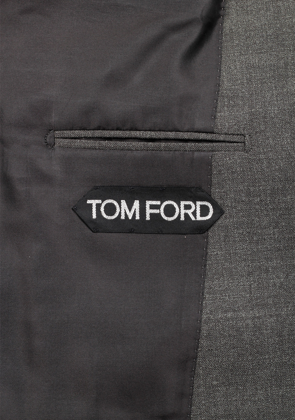 TOM FORD Shelton Solid Gray Suit Size 54 / 44R U.S. In Wool Silk