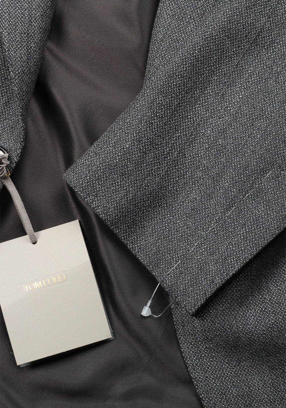 TOM FORD Shelton Gray Suit Size 50 / 40R U.S. In Wool Silk