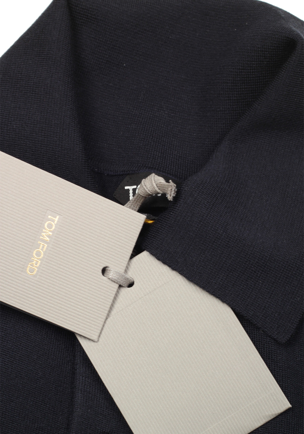 TOM FORD Blue Long Sleeve Polo Sweater Size 48 / 38R U.S. In Cashmere