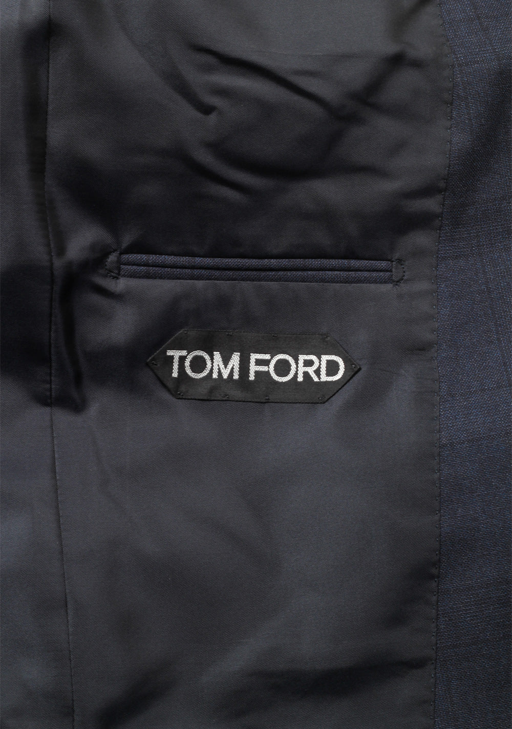 TOM FORD Shelton Checked Blue Suit Size 48 / 38R U.S. In Wool