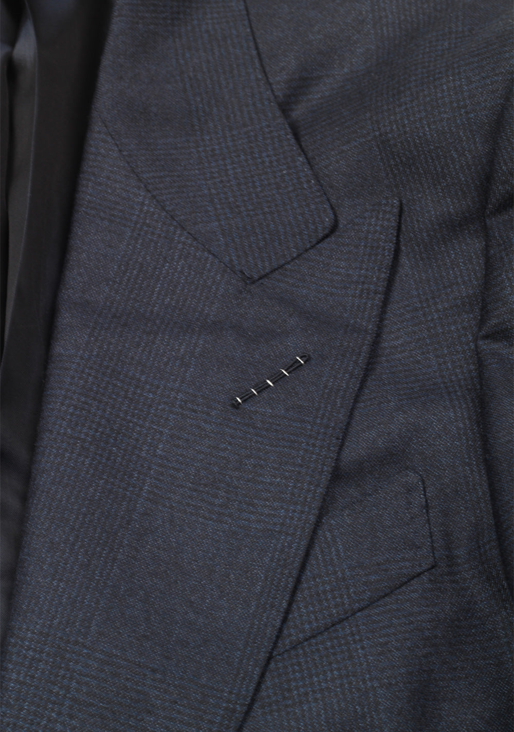 TOM FORD Shelton Checked Blue Suit Size 48 / 38R U.S. In Wool